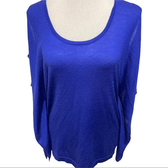 Autum cashmere cold shoulder oversized sweater shirt sleeve size XSmall.… - Picture 2 of 12